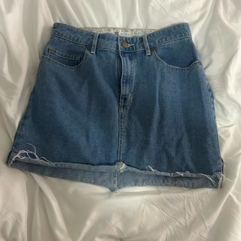 roxy size extra small jean skirt